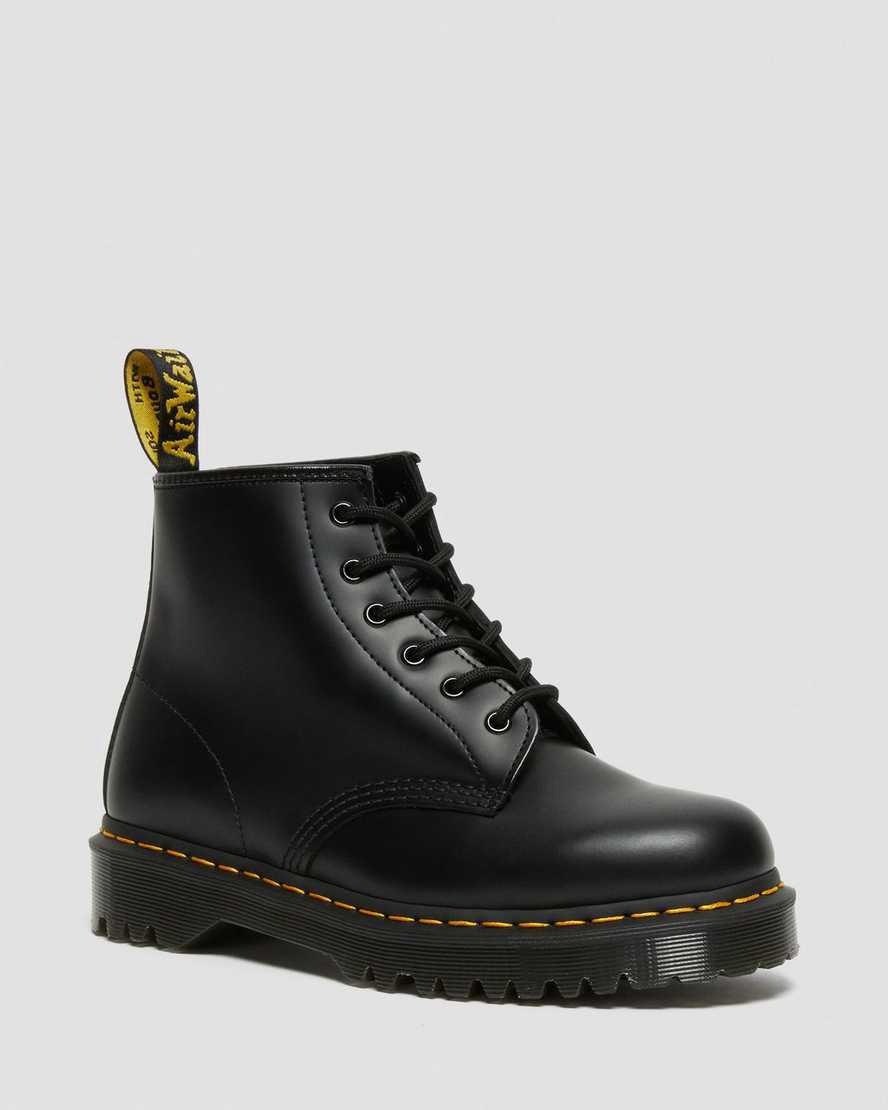 Dr Martens 101 Bex Smooth Deri Kadın Bilek Boy Bot Siyah Türkiye | 21645-KVMG