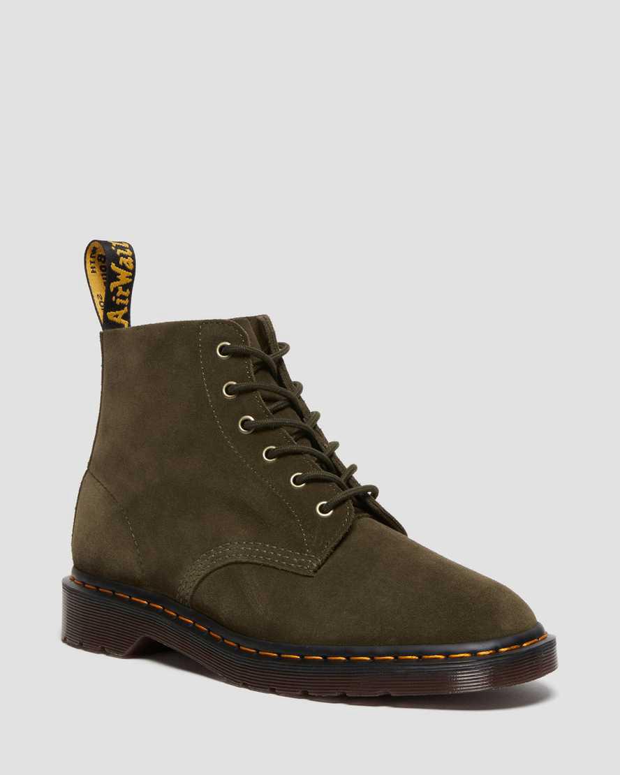 Dr Martens 101 Süet Erkek Bilek Boy Bot Zeytin Yeşili Türkiye | 14037-LORN