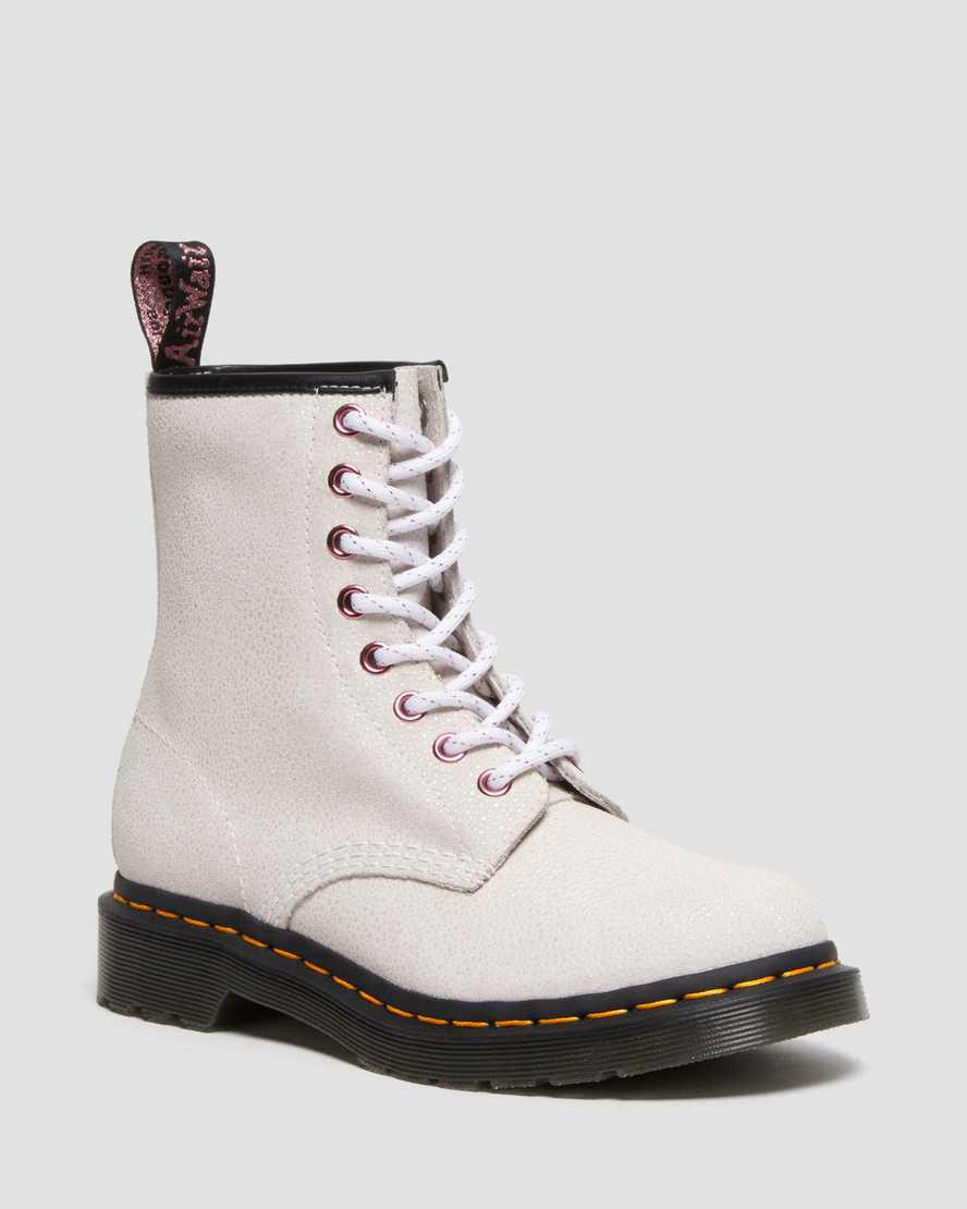 Dr Martens 1460 Bejeweled Dantel Up Kadın Bilek Boy Bot Beyaz Türkiye | 96205-HYVM