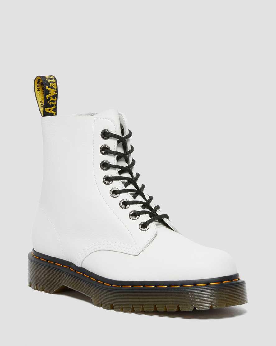 Dr Martens 1460 Pascal Bex Pisa Deri Dantel Up Erkek Bilek Boy Bot Beyaz Türkiye | 32789-MZFT