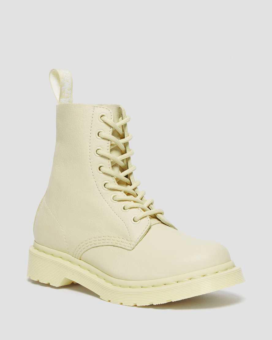Dr Martens 1460 Pascal Mono Kadın Bağcıklı Bot Kahverengi Krema Türkiye | 42350-NUEA