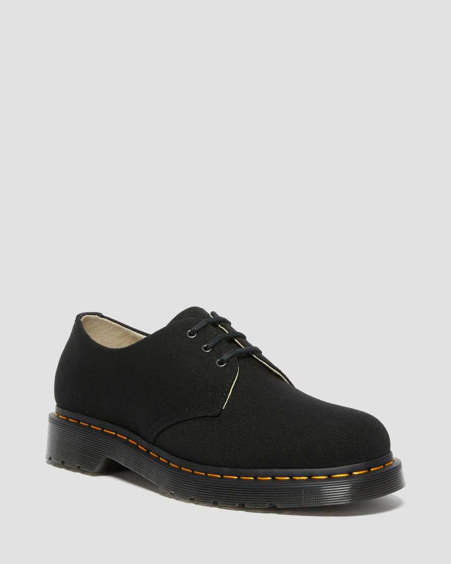 Dr Martens 1461 Kanvas Kadın Oxford Ayakkabı Siyah Türkiye | 43062-PTYL