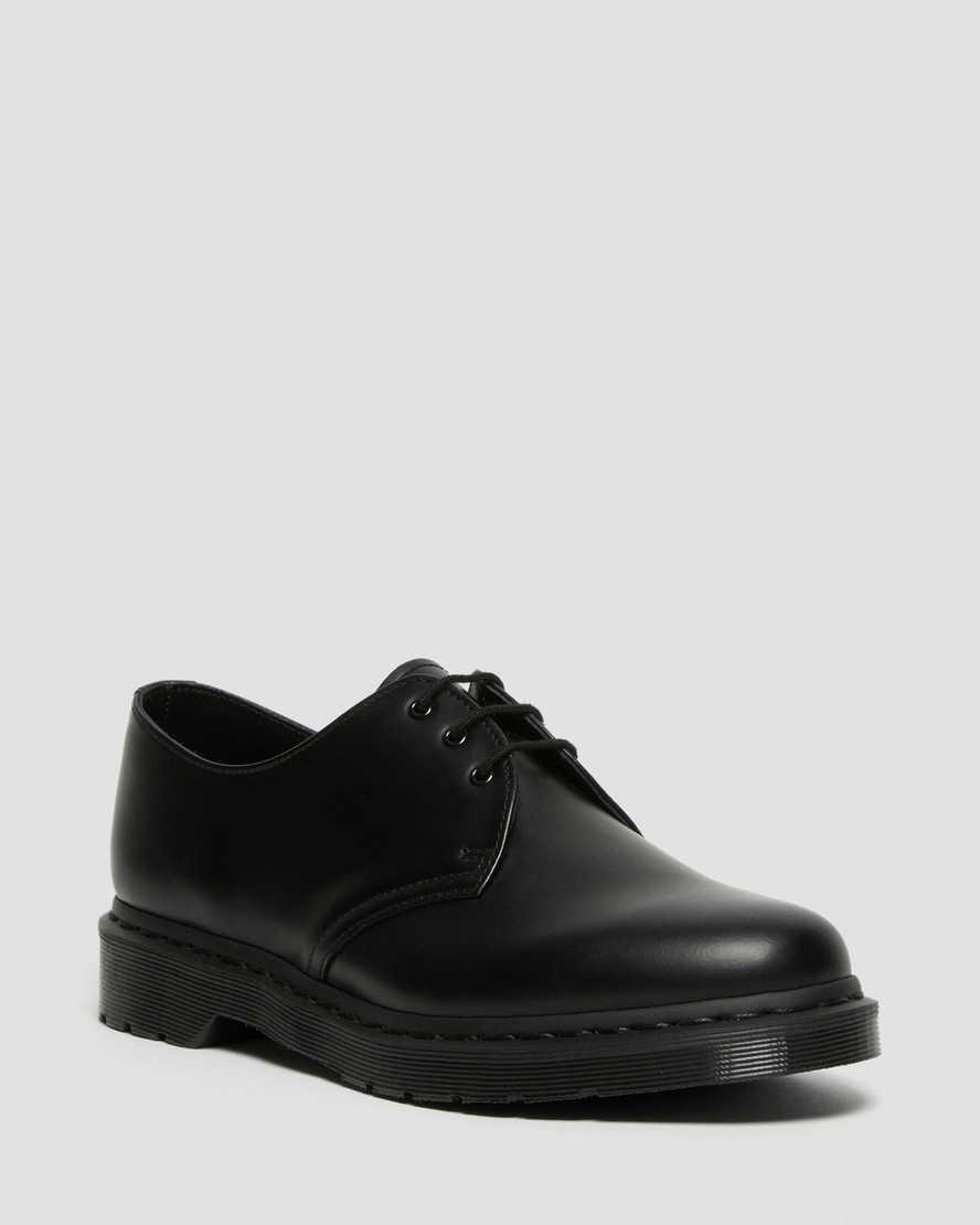 Dr Martens 1461 Mono Smooth Deri Kadın Oxford Ayakkabı Siyah Türkiye | 49281-PGFB