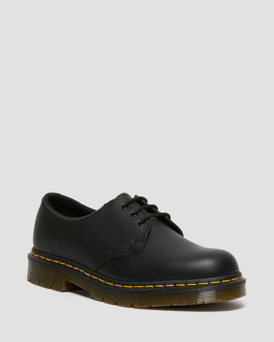 Dr Martens 1461 Slip Resistant Deri Kadın Oxford Ayakkabı Siyah Türkiye | 49830-DFSE