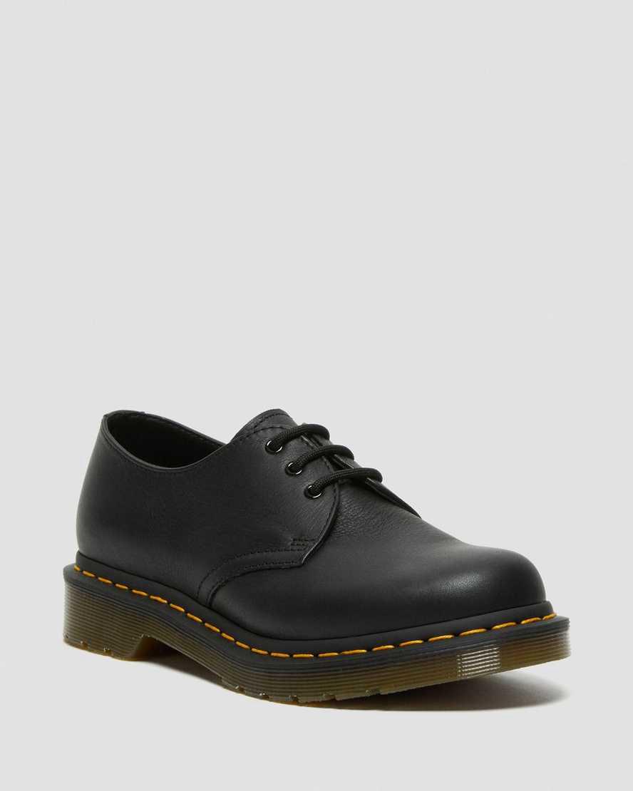 Dr Martens 1461 Virginia Deri Kadın Oxford Ayakkabı Siyah Türkiye | 96148-BKAI