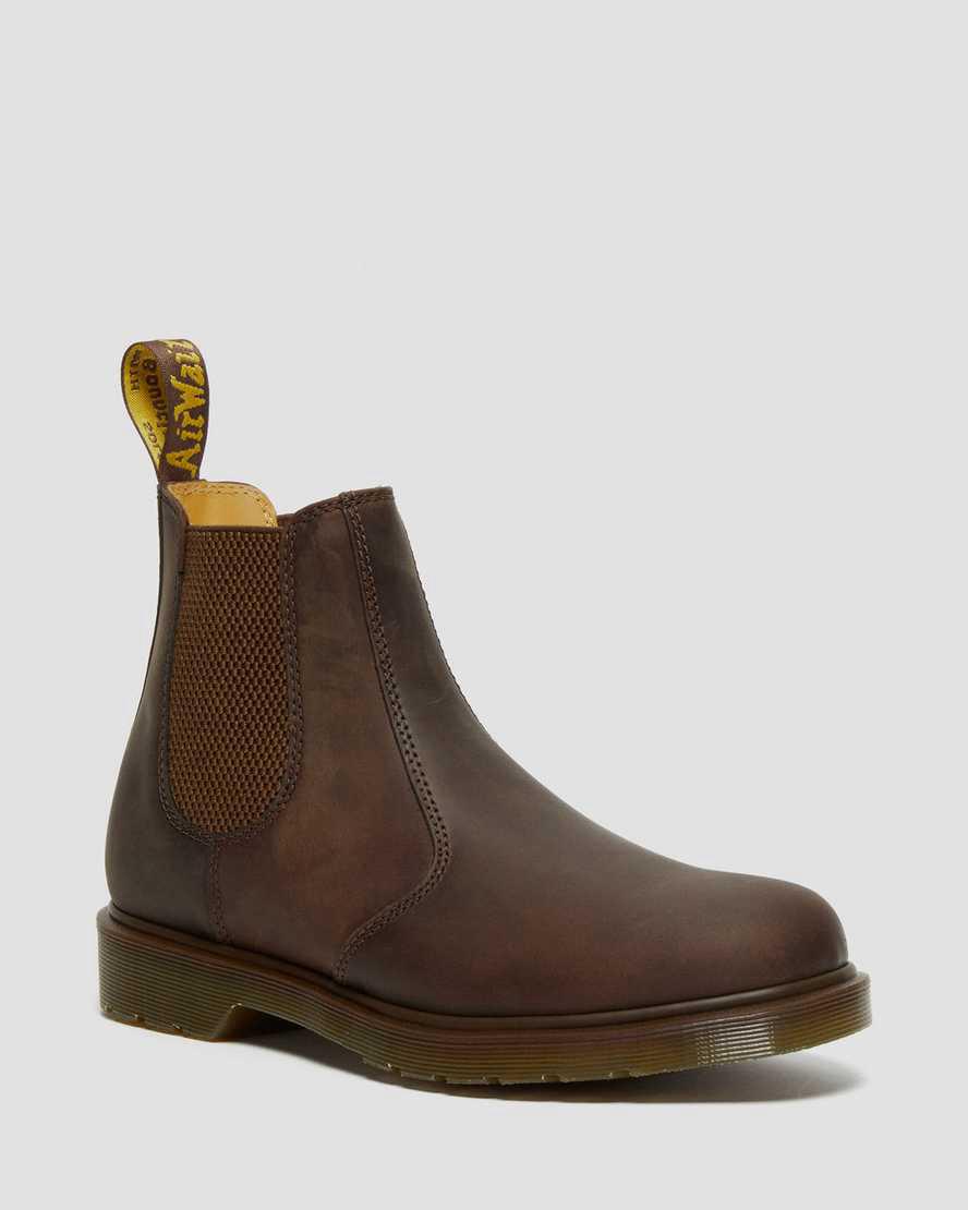 Dr Martens 2976 Crazy Horse Deri Kadın Chelsea Bot Kahverengi Türkiye | 96742-NTQD