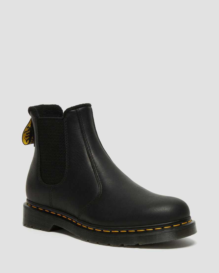 Dr Martens 2976 Warmwair Deri Kadın Chelsea Bot Siyah Türkiye | 97423-FLMI