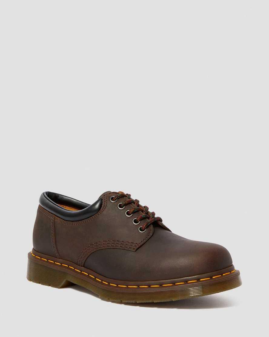Dr Martens 8053 Crazy Horse Deri Gündelik Kadın Oxford Ayakkabı Kahverengi Türkiye | 93082-KOVE