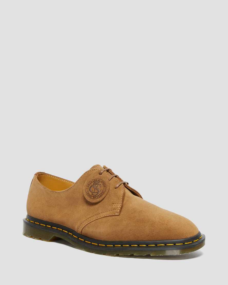 Dr Martens Archie II Made in England Süet Kadın Oxford Ayakkabı Koyu Kahverengi Türkiye | 27650-KAPL
