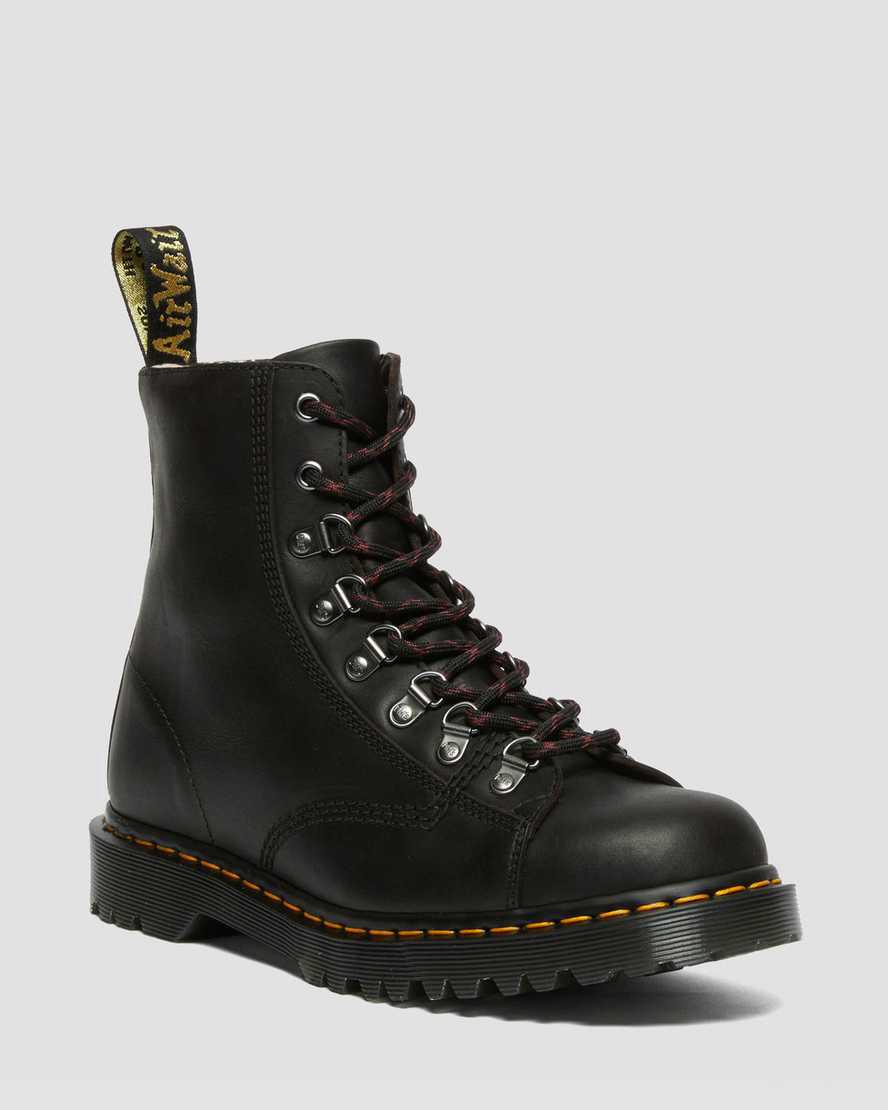 Dr Martens Barton Made in England Klasik Oil Deri Kadın Bilek Boy Bot Siyah Türkiye | 38207-ULBG