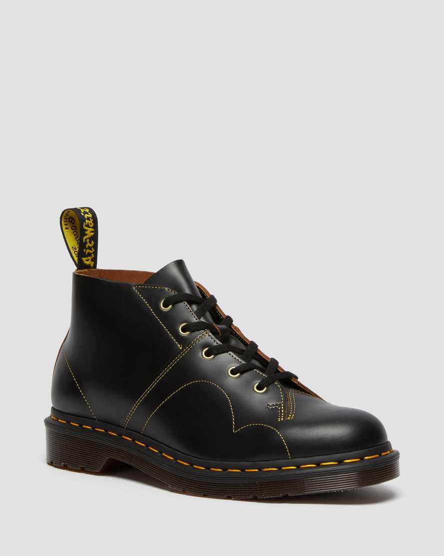Dr Martens Church Vintage Monkey Kadın Bilek Boy Bot Siyah Türkiye | 82369-FPHW