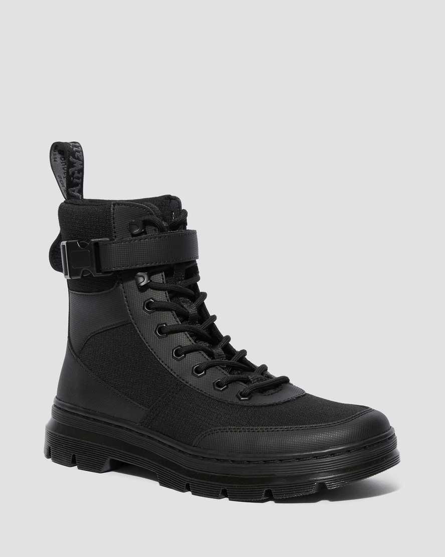 Dr Martens Combs Tech Poly Kadın Bilek Boy Bot Siyah Türkiye | 52106-TIUA