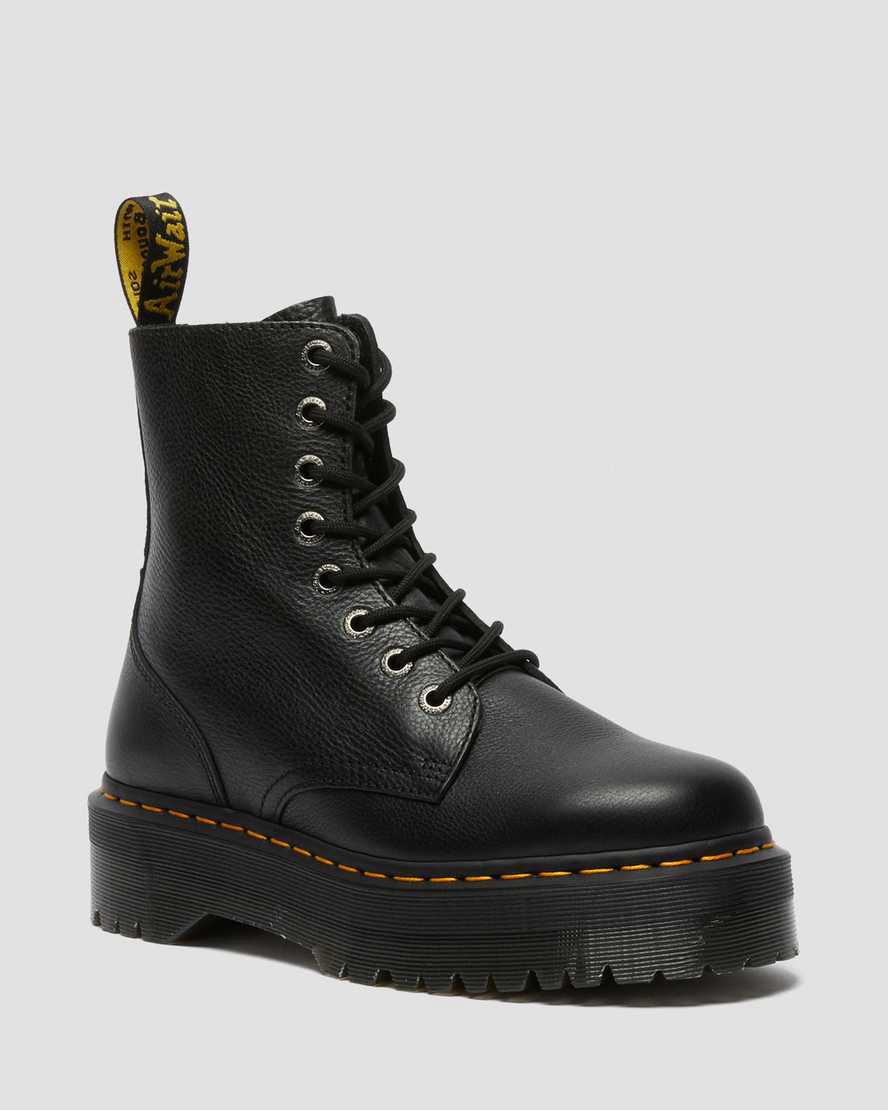 Dr Martens Jadon Boot III Pisa Deri Platforms Erkek Bilek Boy Bot Siyah Türkiye | 78521-YSUZ