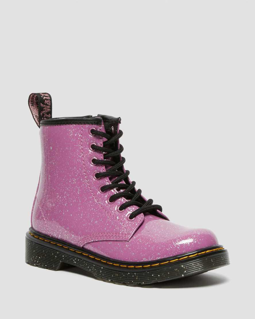 Dr Martens Junior 1460 Glitter Çocuk Bağcıklı Bot Pembe Türkiye | 20678-BAMV