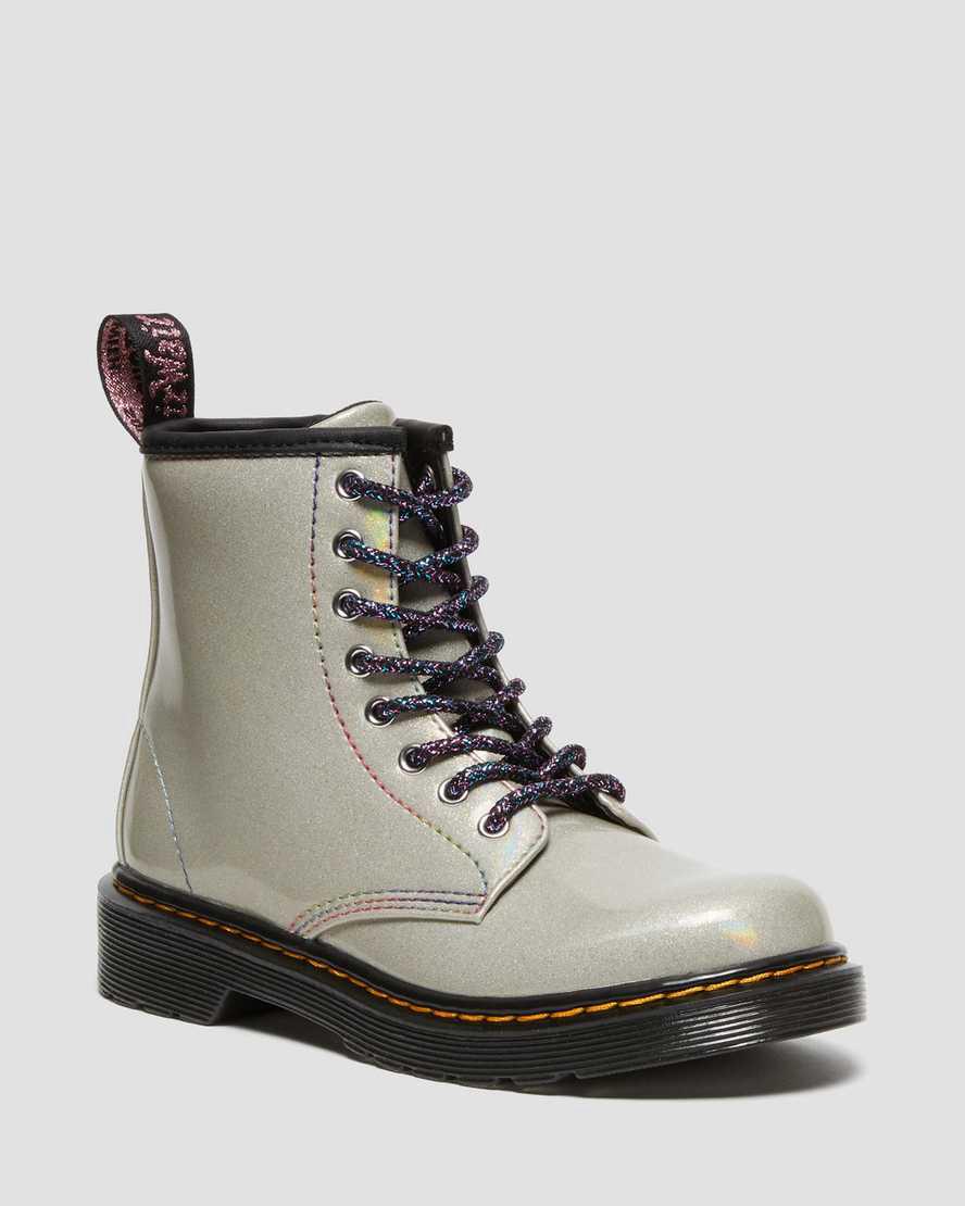 Dr Martens Junior 1460 Sparkle Rays Çocuk Bağcıklı Bot Gümüş Türkiye | 61237-KJYB