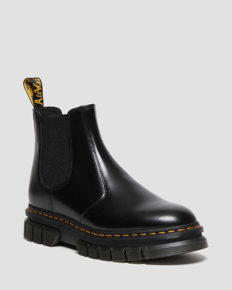 Dr Martens Rikard Polished Smooth Deri Chelsea Erkek Bilek Boy Bot Siyah Türkiye | 46758-ZEYG