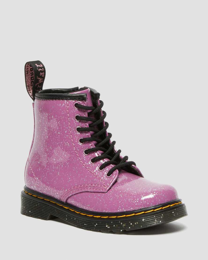Dr Martens Toddler 1460 Glitter Çocuk Bağcıklı Bot Pembe Türkiye | 05631-DIOV