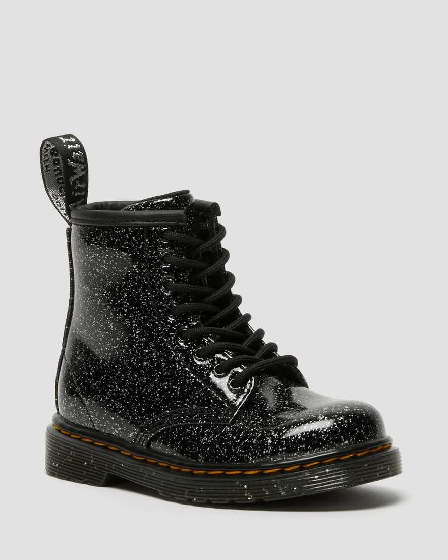 Dr Martens Toddler 1460 Glitter Çocuk Bağcıklı Bot Siyah Türkiye | 38452-DJAK