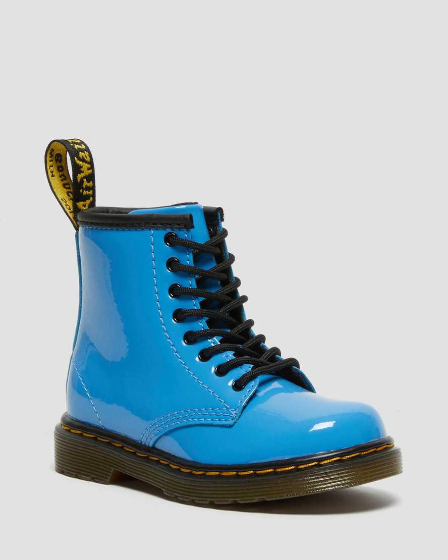 Dr Martens Toddler 1460 Rugan Deri Çocuk Bağcıklı Bot Mavi Türkiye | 69372-KLMT