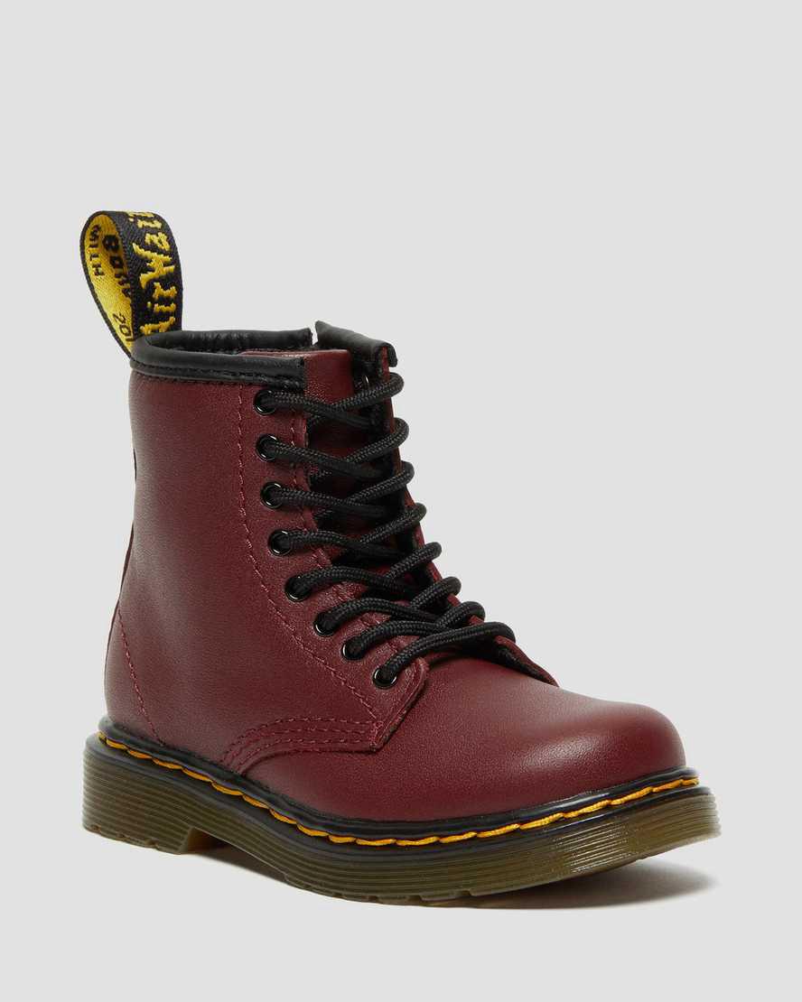Dr Martens Toddler 1460 Softy T Deri Çocuk Bağcıklı Bot Kırmızı Türkiye | 70853-PDFV