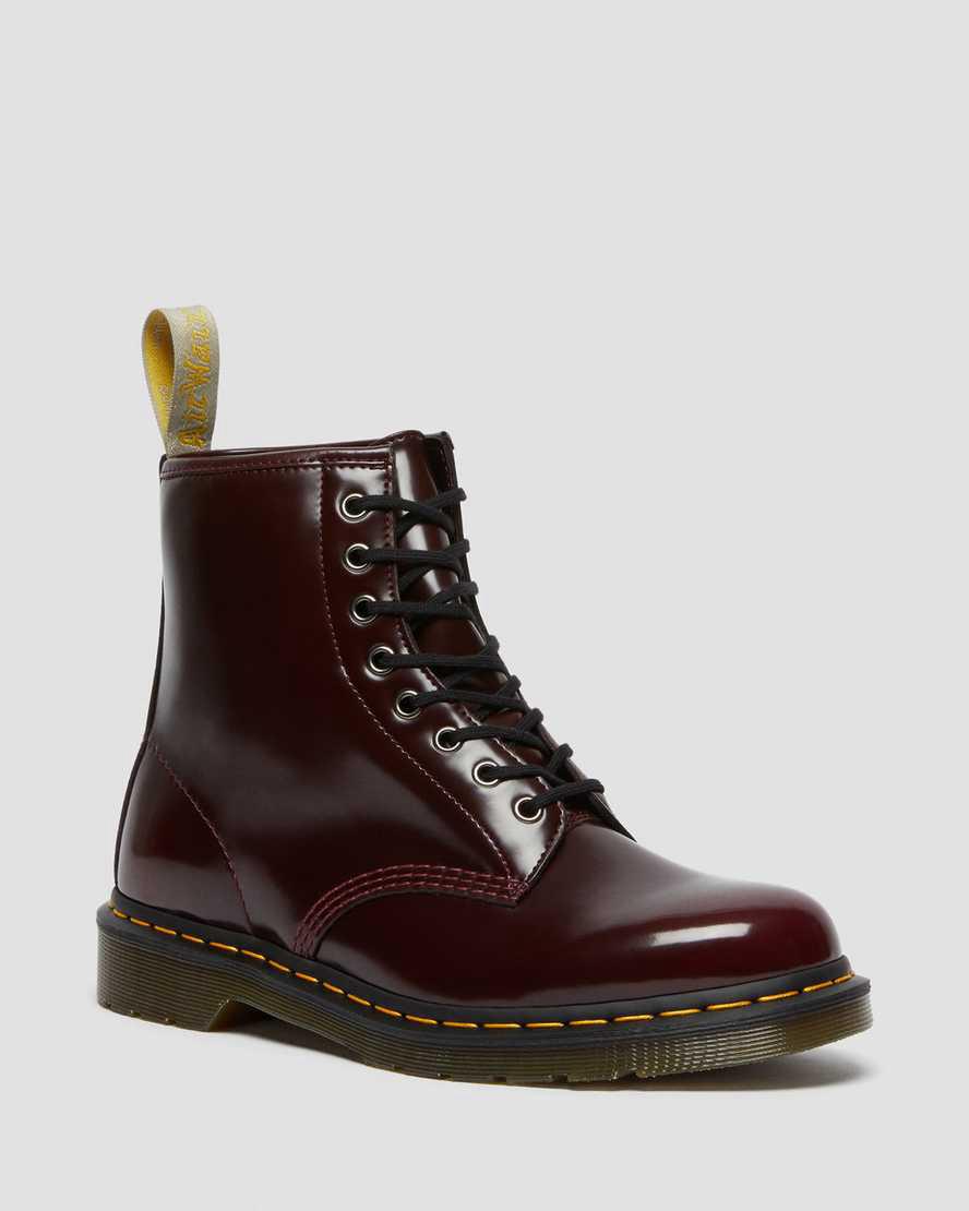 Dr Martens Vegan 1460 Dantel Up Erkek Bilek Boy Bot Kırmızı Türkiye | 96304-RFTB