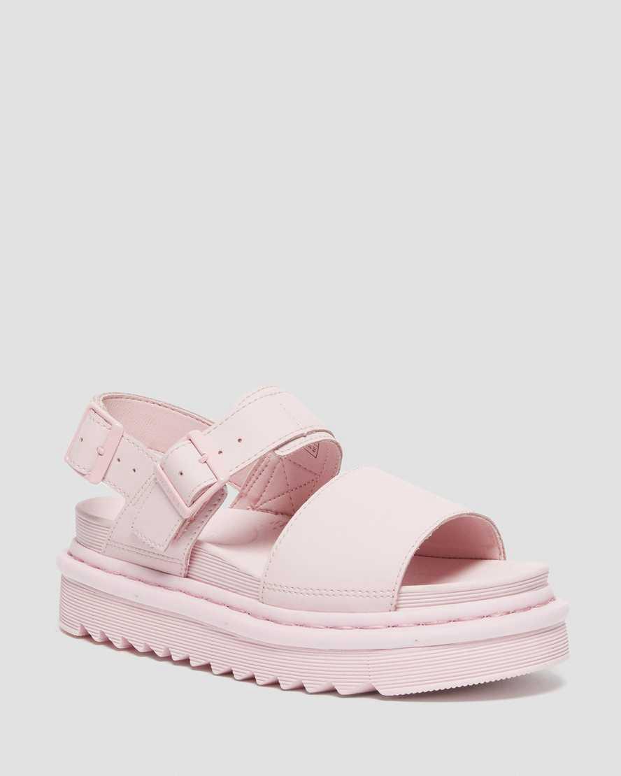 Dr Martens Voss Deri Askılı Kadın Gladyatör Sandalet Pembe Türkiye | 48563-KWRZ