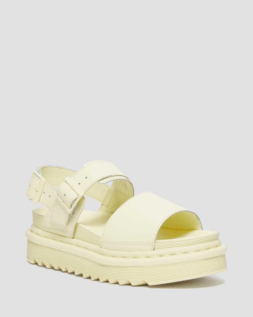 Dr Martens Voss Deri Askılı Kadın Gladyatör Sandalet Kahverengi Krema Türkiye | 87251-YFMB