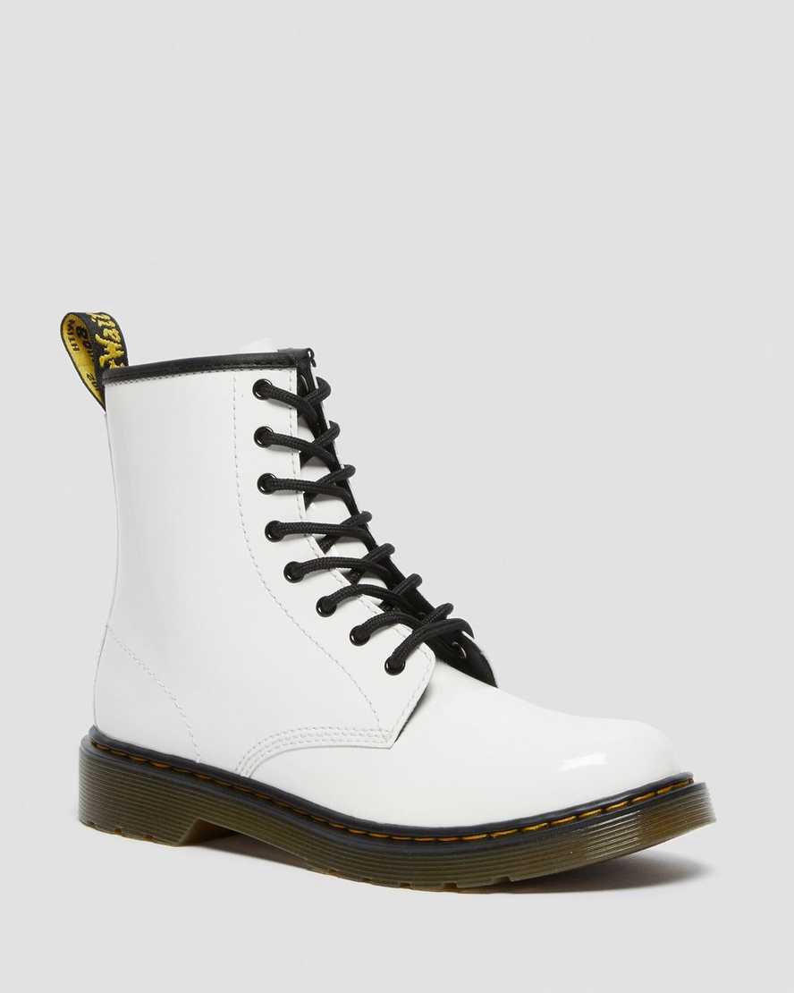Dr Martens Youth 1460 Rugan Deri Çocuk Bağcıklı Bot Beyaz Türkiye | 01859-GFNL