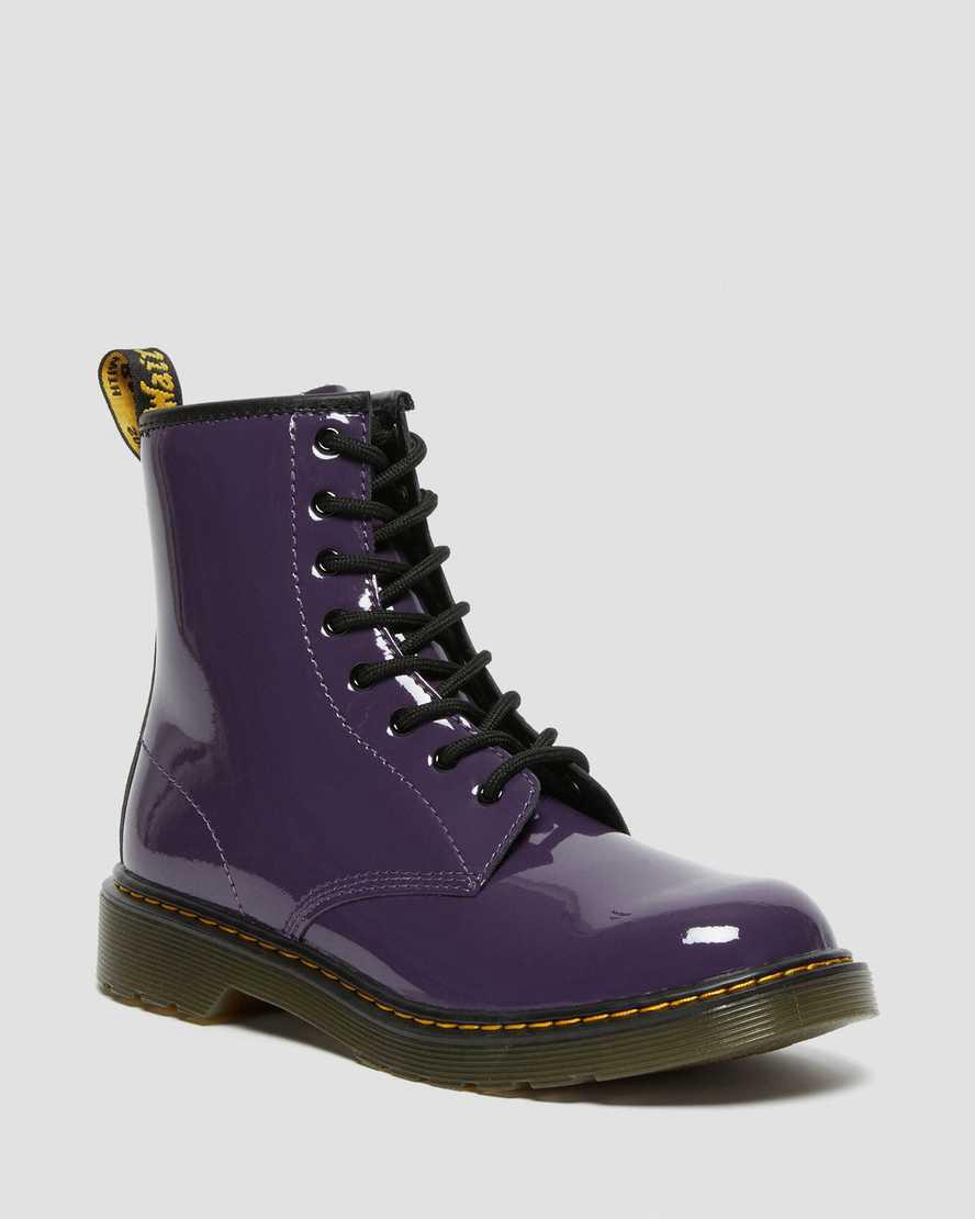 Dr Martens Youth 1460 Rugan Deri Çocuk Bağcıklı Bot Blackcurrant Lamper Türkiye | 04825-SECV