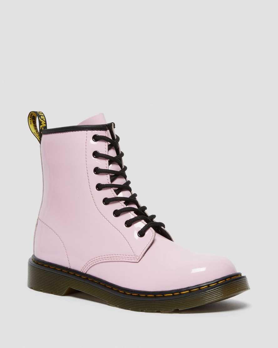 Dr Martens Youth 1460 Rugan Deri Çocuk Bağcıklı Bot Pembe Türkiye | 68074-QZFJ