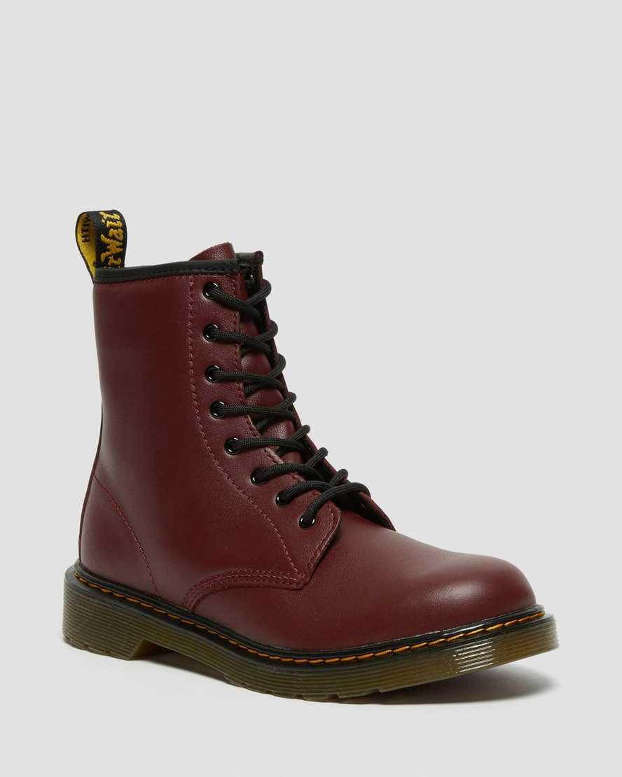Dr Martens Youth 1460 Softy T Deri Çocuk Bağcıklı Bot Kırmızı Türkiye | 45683-KGRT