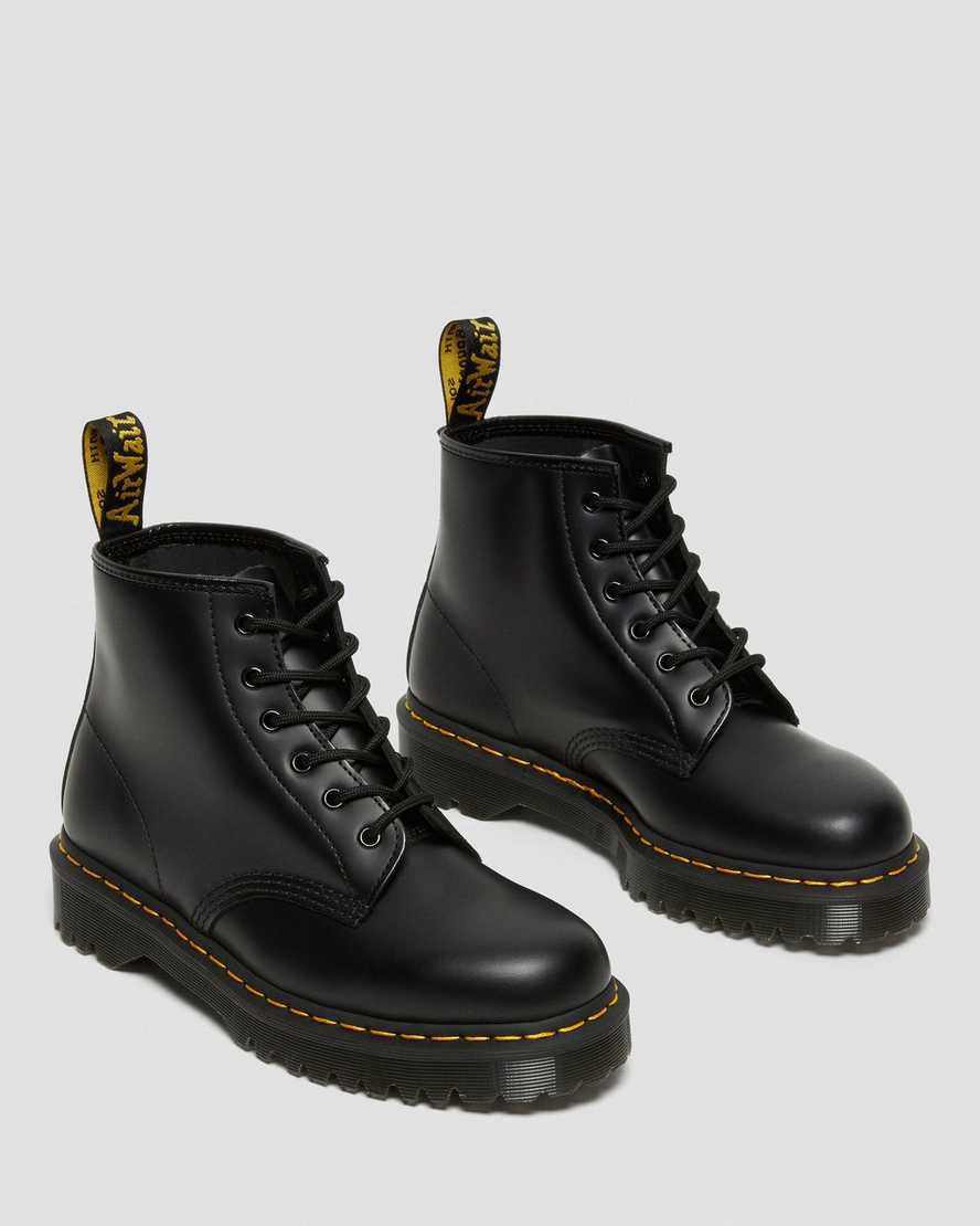 Dr Martens 101 Bex Smooth Deri Kadın Bilek Boy Bot Siyah  Türkiye |  21645-KVMG