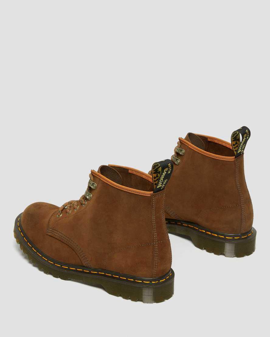 Dr Martens 101 Made in England Ben Süet Kadın Bilek Boy Bot Kahverengi  Türkiye |  69084-CREM