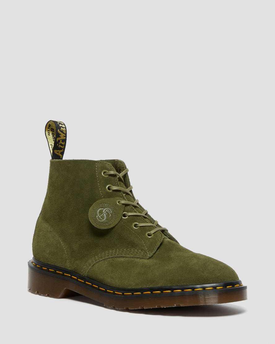 Dr Martens 101 Made in England Süet Erkek Bilek Boy Bot Yeşil  Türkiye |  91763-KRAJ