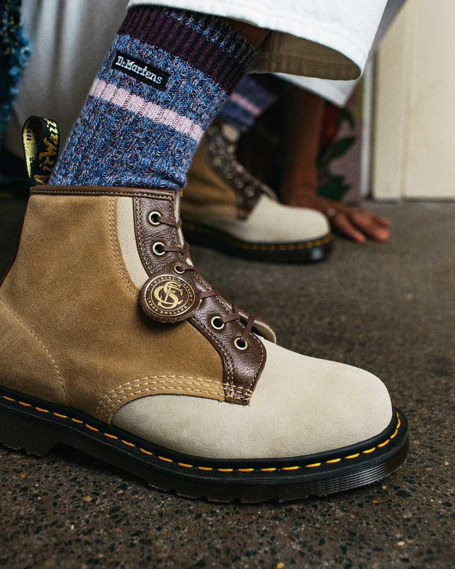 Dr Martens 101 Made in England Süet Kadın Bilek Boy Bot Haki  Türkiye |  09823-XANF