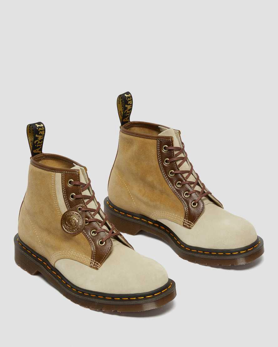 Dr Martens 101 Made in England Süet Kadın Bilek Boy Bot Haki  Türkiye |  09823-XANF