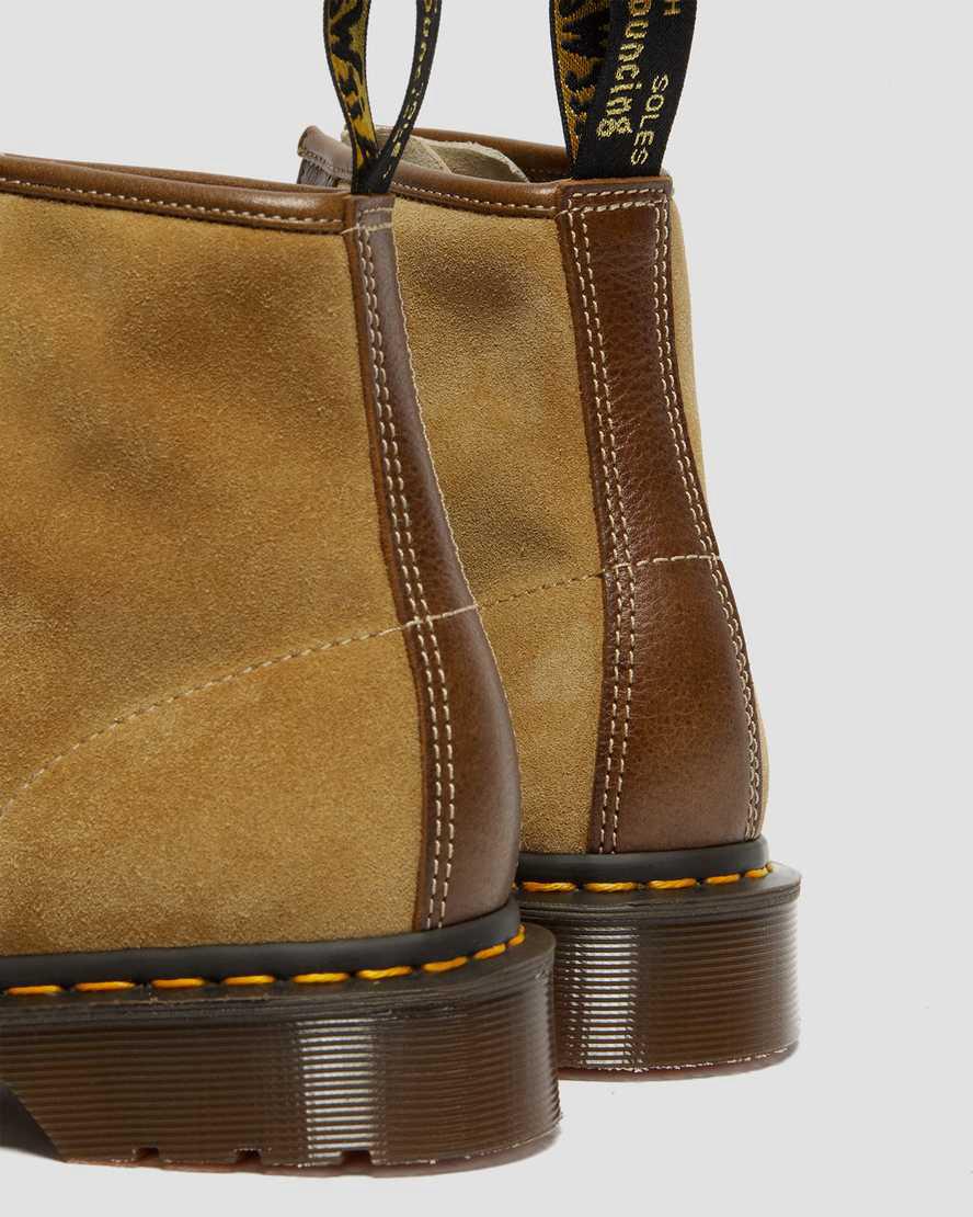 Dr Martens 101 Made in England Süet Kadın Bilek Boy Bot Haki  Türkiye |  09823-XANF