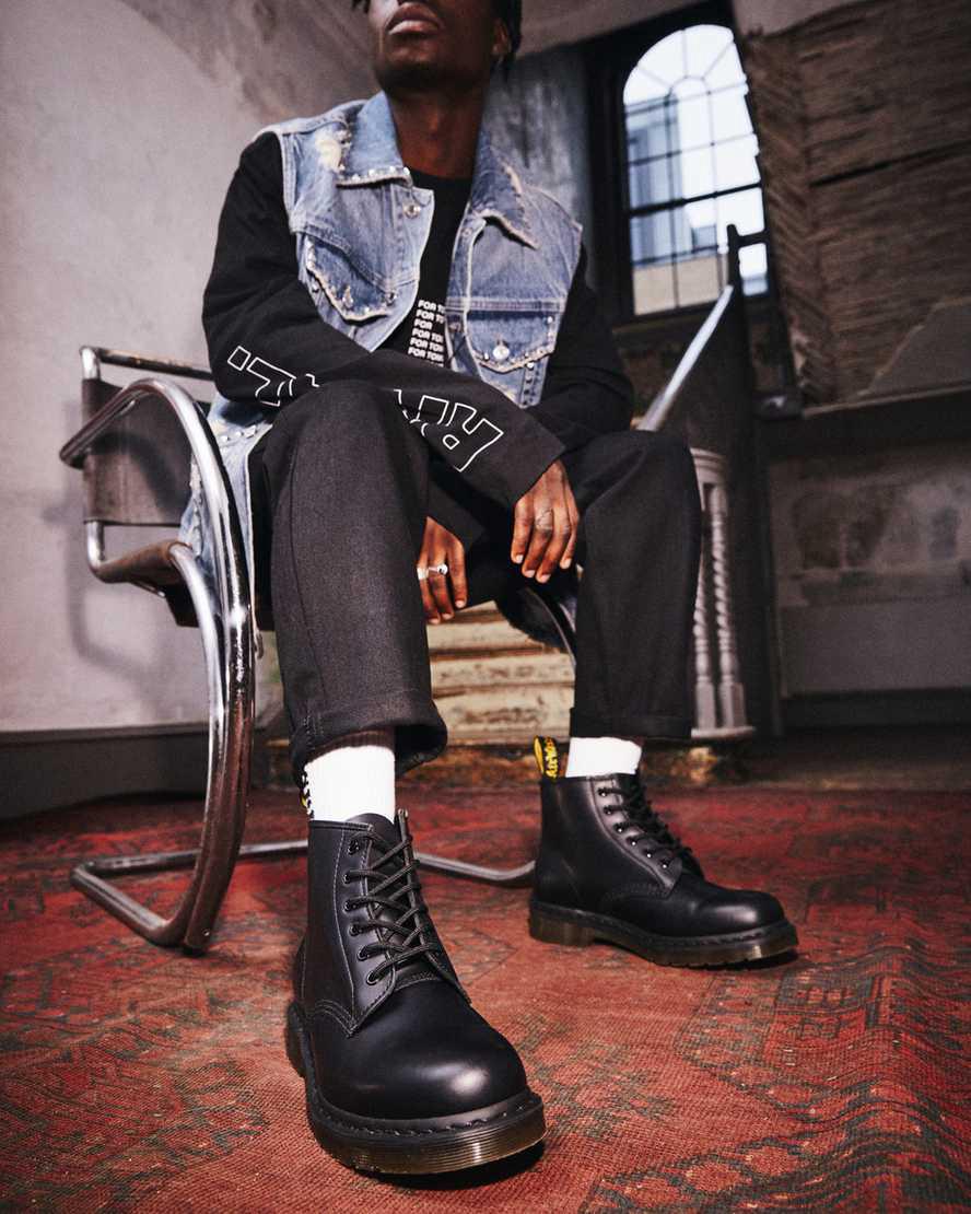 Dr Martens 101 Smooth Deri Kadın Bilek Boy Bot Siyah  Türkiye |  52746-DRNH