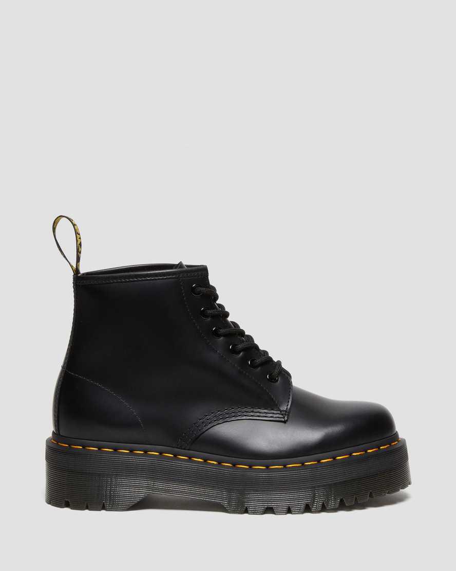 Dr Martens 101 Smooth Deri Platform Kadın Bilek Boy Bot Siyah  Türkiye |  51794-VFUL
