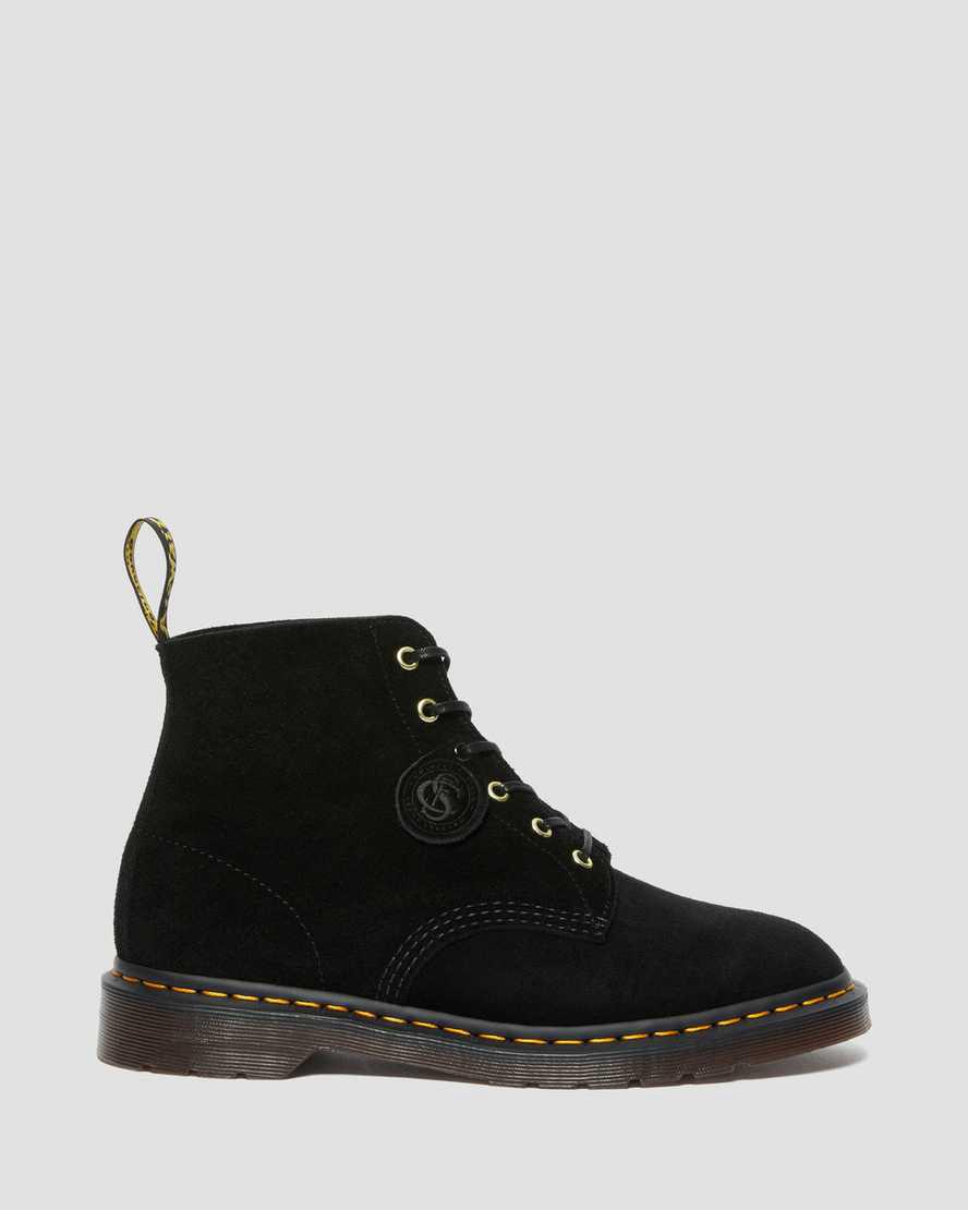 Dr Martens 101 Süet Erkek Bilek Boy Bot Siyah  Türkiye |  38924-KUCL