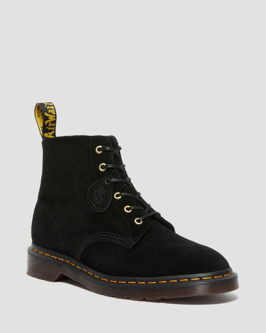 Dr Martens 101 Süet Erkek Bilek Boy Bot Siyah  Türkiye |  38924-KUCL