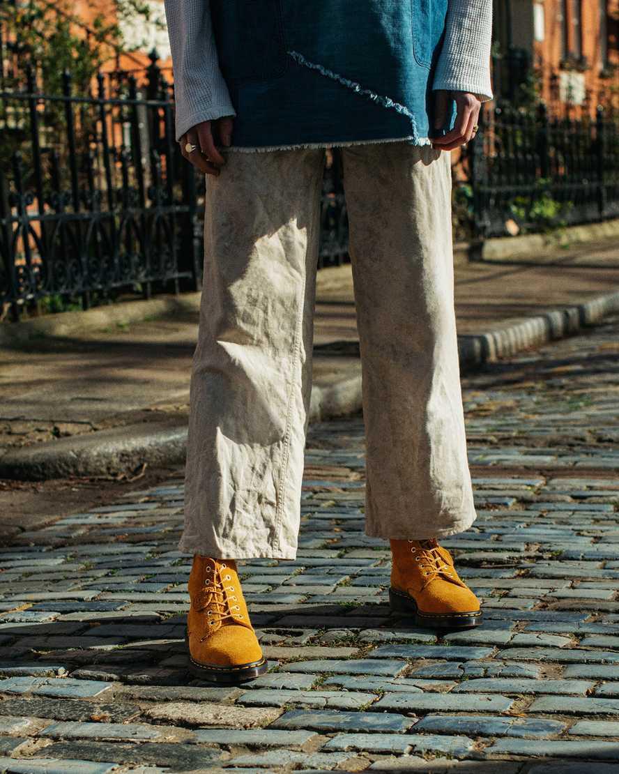 Dr Martens 101 Süet Kadın Bilek Boy Bot Sarı  Türkiye |  10497-WZIY