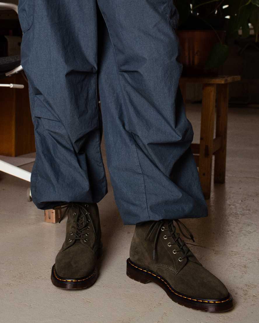 Dr Martens 101 Süet Kadın Bilek Boy Bot Zeytin Yeşili  Türkiye |  36248-JYAE