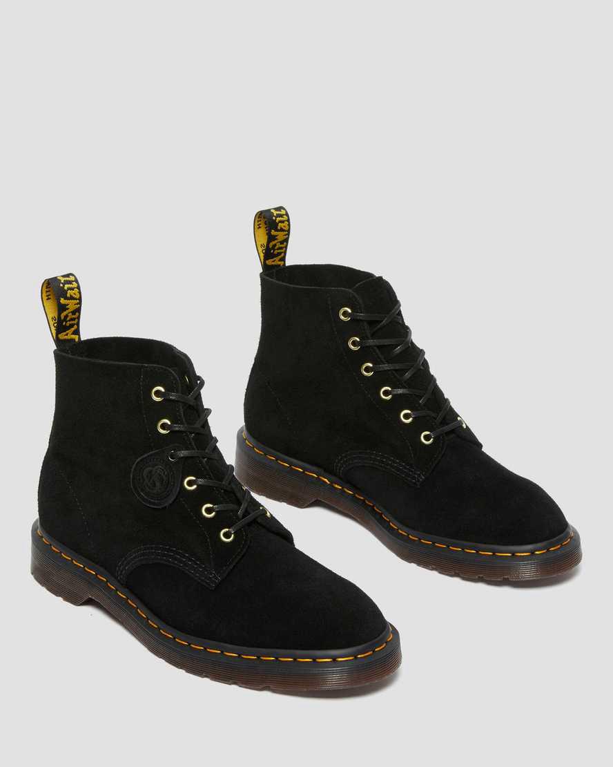 Dr Martens 101 Süet Kadın Bilek Boy Bot Siyah  Türkiye |  58716-QKJS