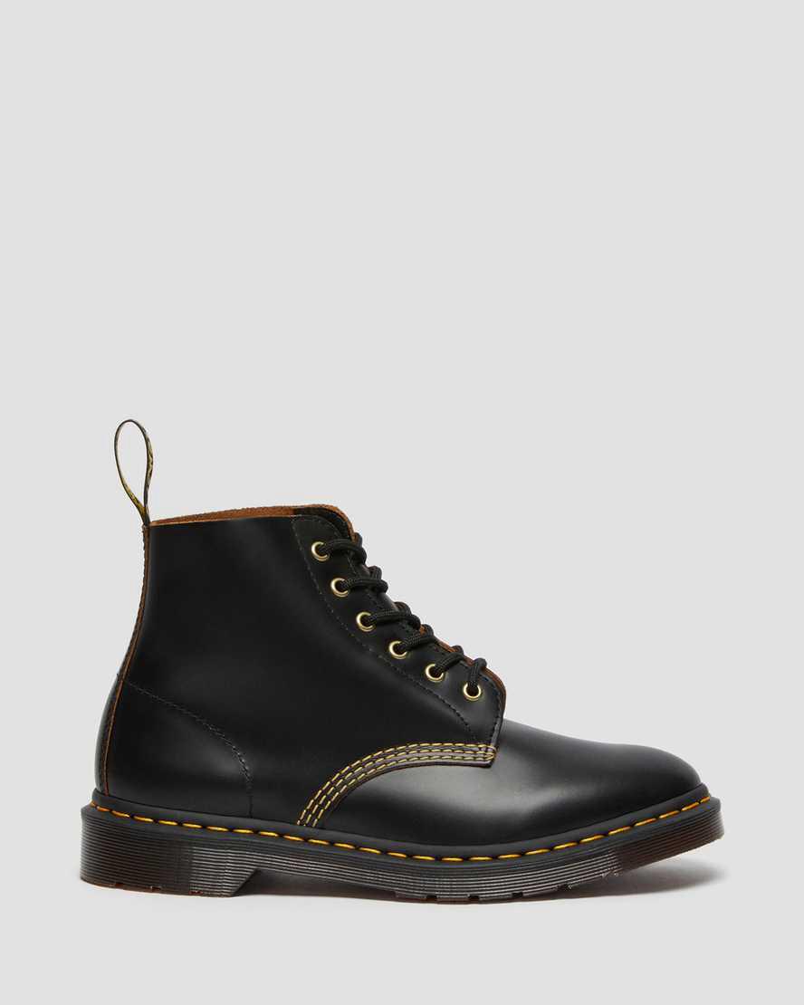 Dr Martens 101 Vintage Smooth Deri Kadın Bilek Boy Bot Siyah  Türkiye |  75814-BARZ