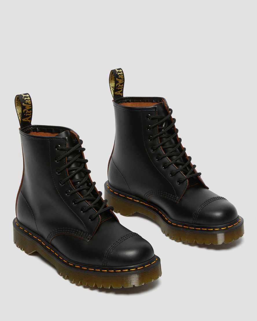 Dr Martens 1460 Bex Made in England Burunlu Cap Dantel Up Kadın Bilek Boy Bot Siyah  Türkiye |  78026-FIRL
