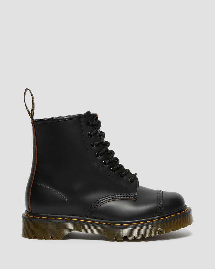 Dr Martens 1460 Bex Made in England Burunlu Cap Dantel Up Kadın Kalın Taban Bot Siyah  Türkiye |  87590-GFZC