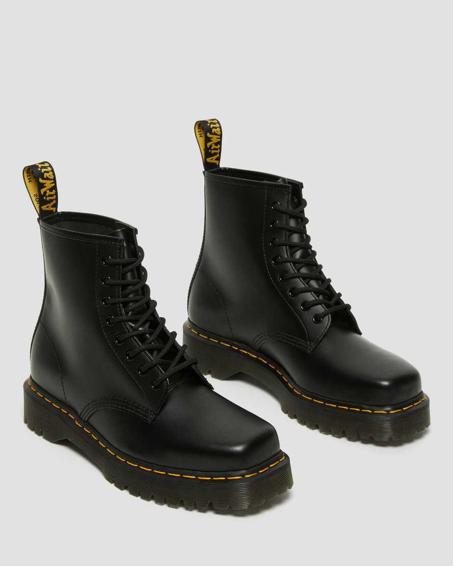 Dr Martens 1460 Bex Squared Burunlu Deri Dantel Up Kadın Kalın Taban Bot Siyah  Türkiye |  81657-PUSG