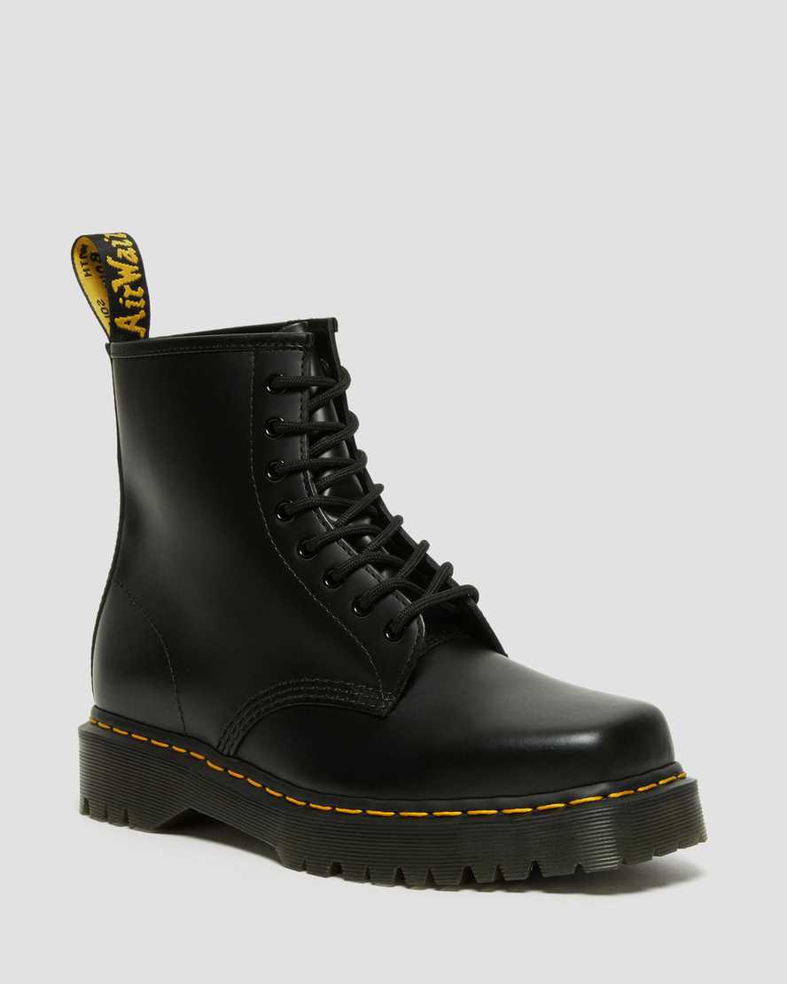 Dr Martens 1460 Bex Squared Burunlu Deri Dantel Up Kadın Kalın Taban Bot Siyah  Türkiye |  81657-PUSG