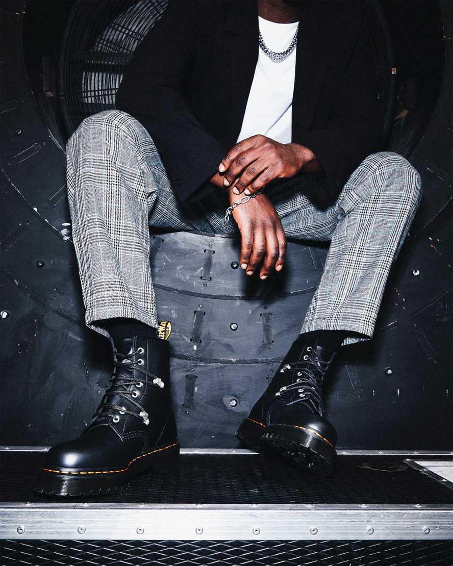 Dr Martens 1460 Bex Stud Deri Erkek Bağcıklı Bot Siyah  Türkiye |  51942-ATBY